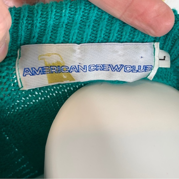 American Crew Club Vintage Nautical Inspired Sweater Size Large - Picture 10 of 12